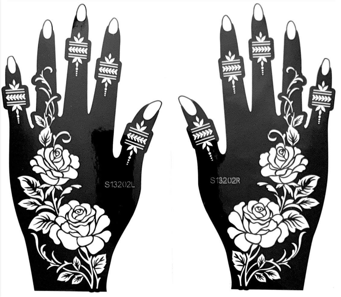 Henna Stencil S13202