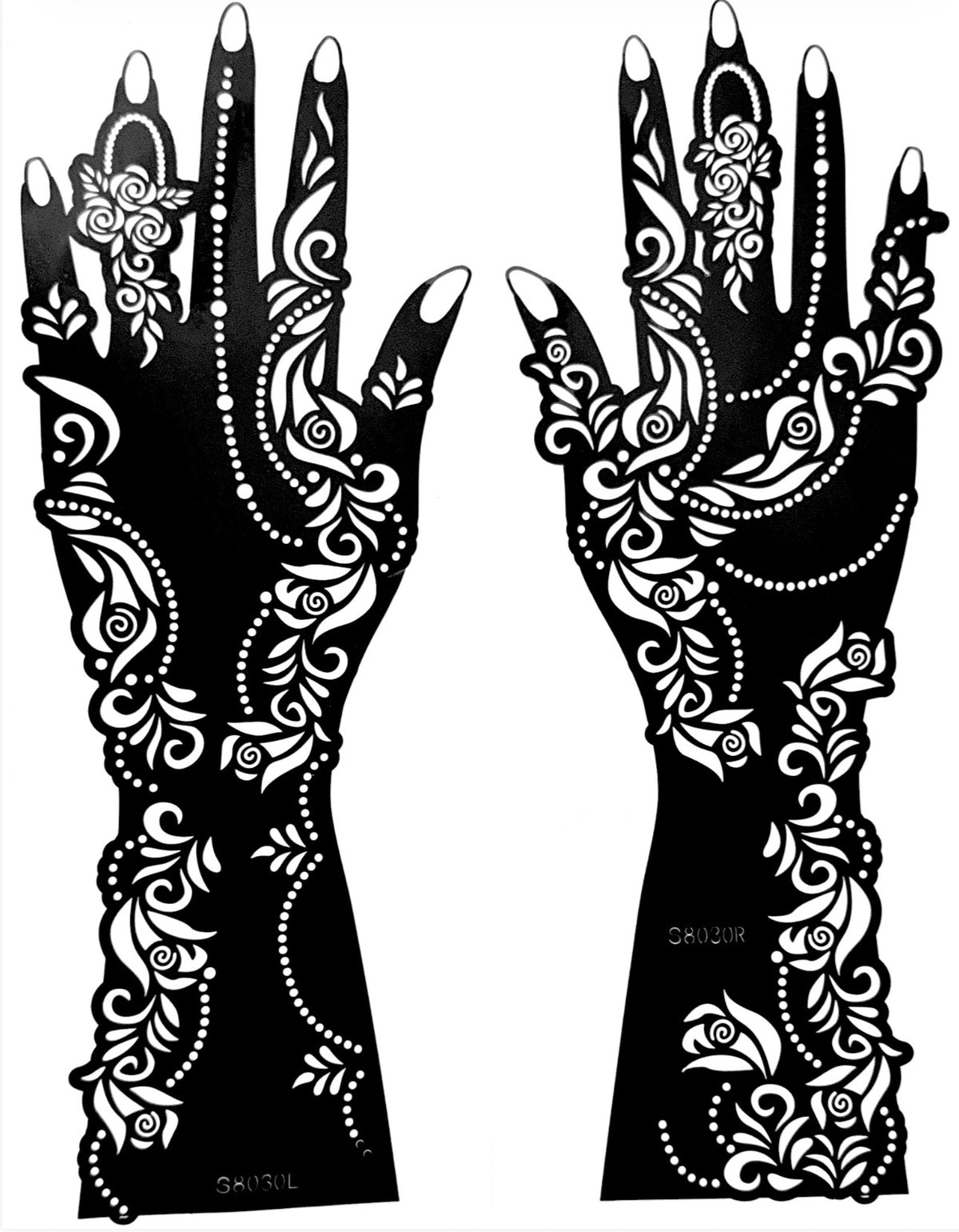 Henna Stencil S8030