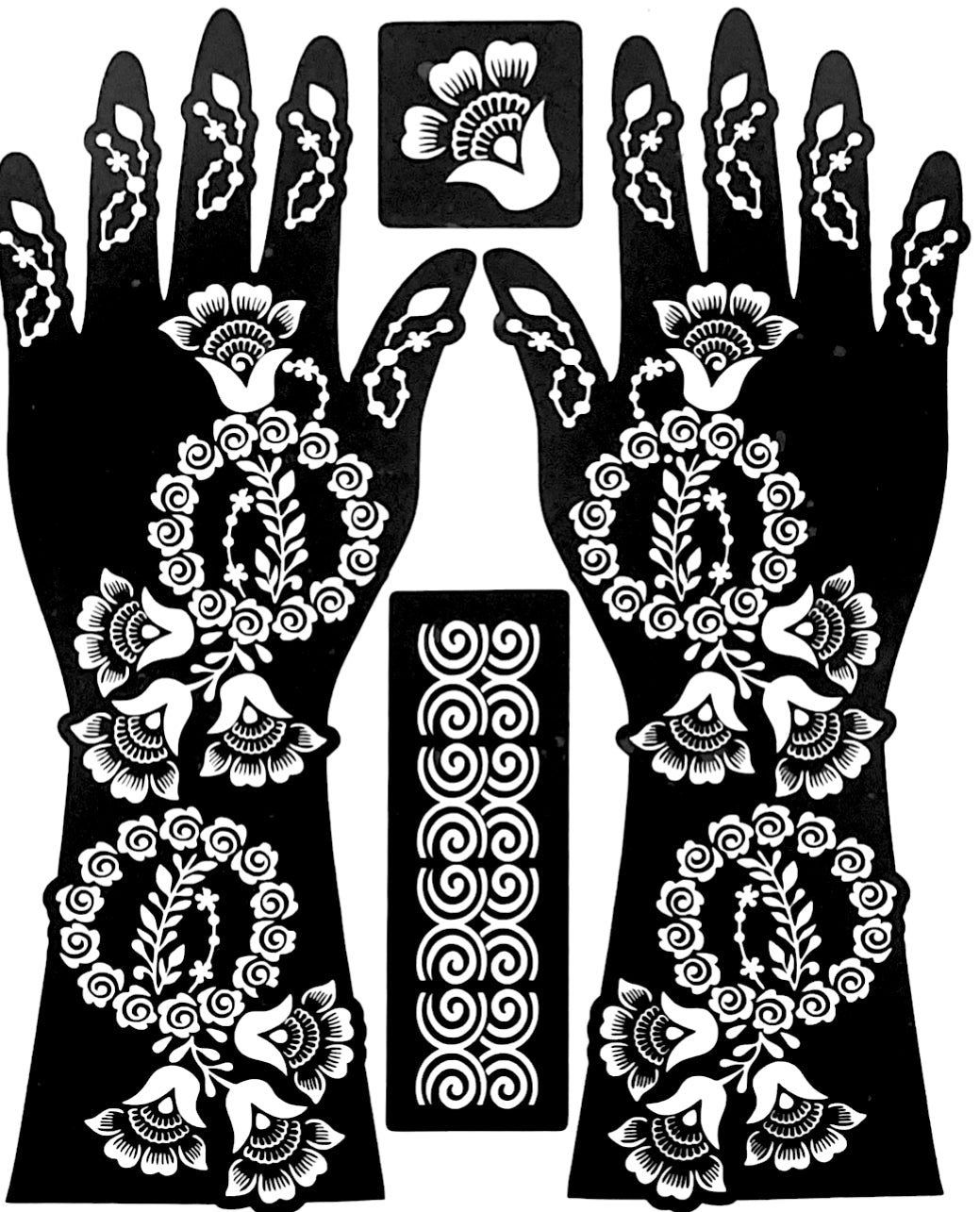 Henna Stencil Z08