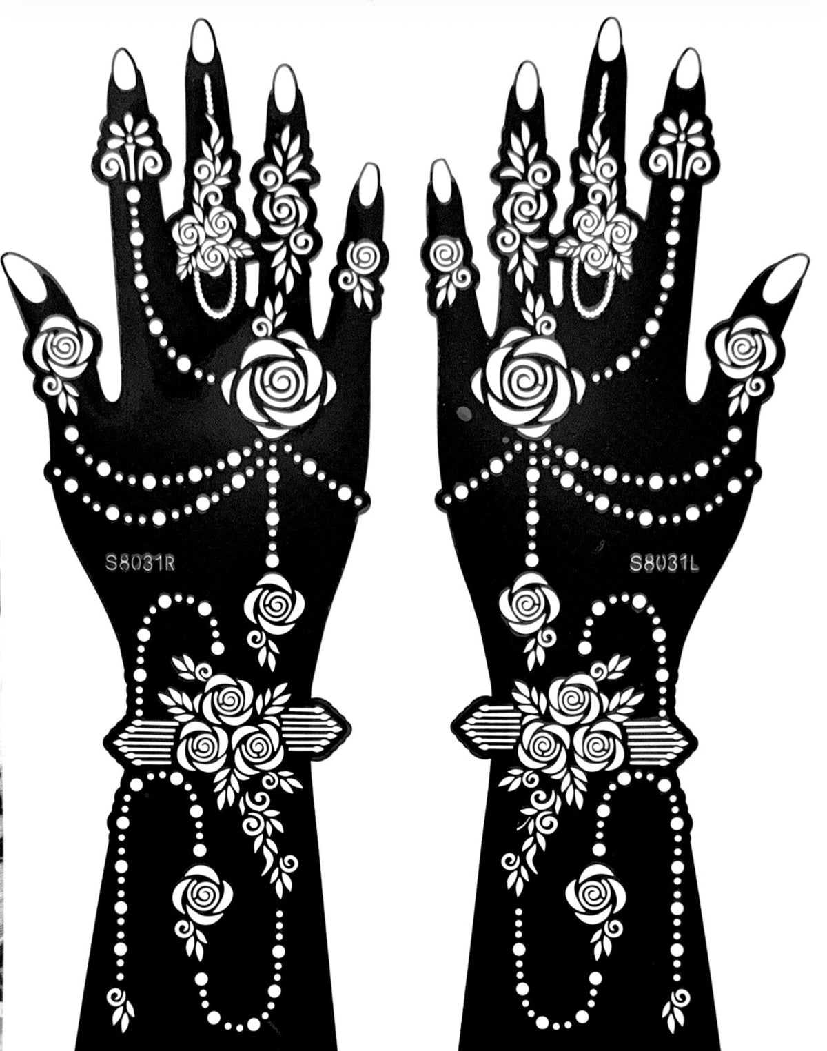 Henna Stencil S8031
