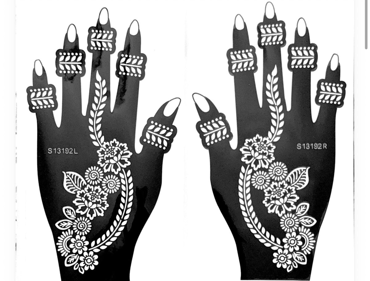 Henna Stencil S13192
