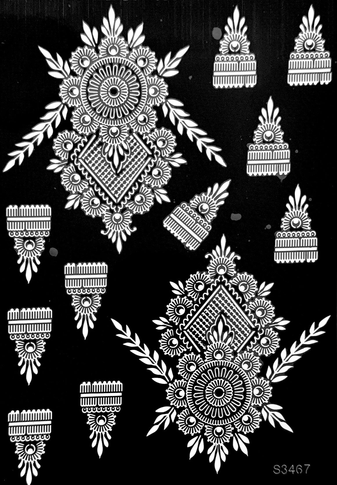 Henna Stencil S3467