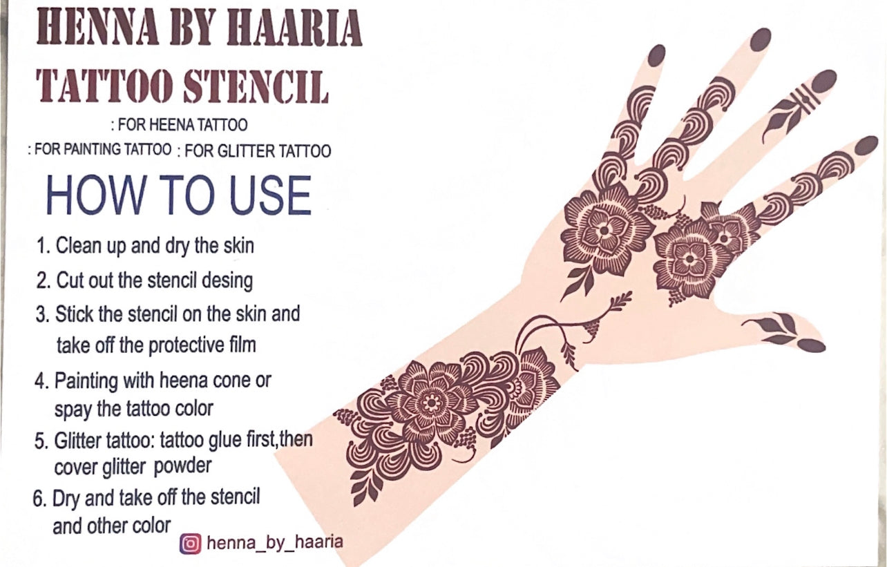 Henna Stencil Bloom