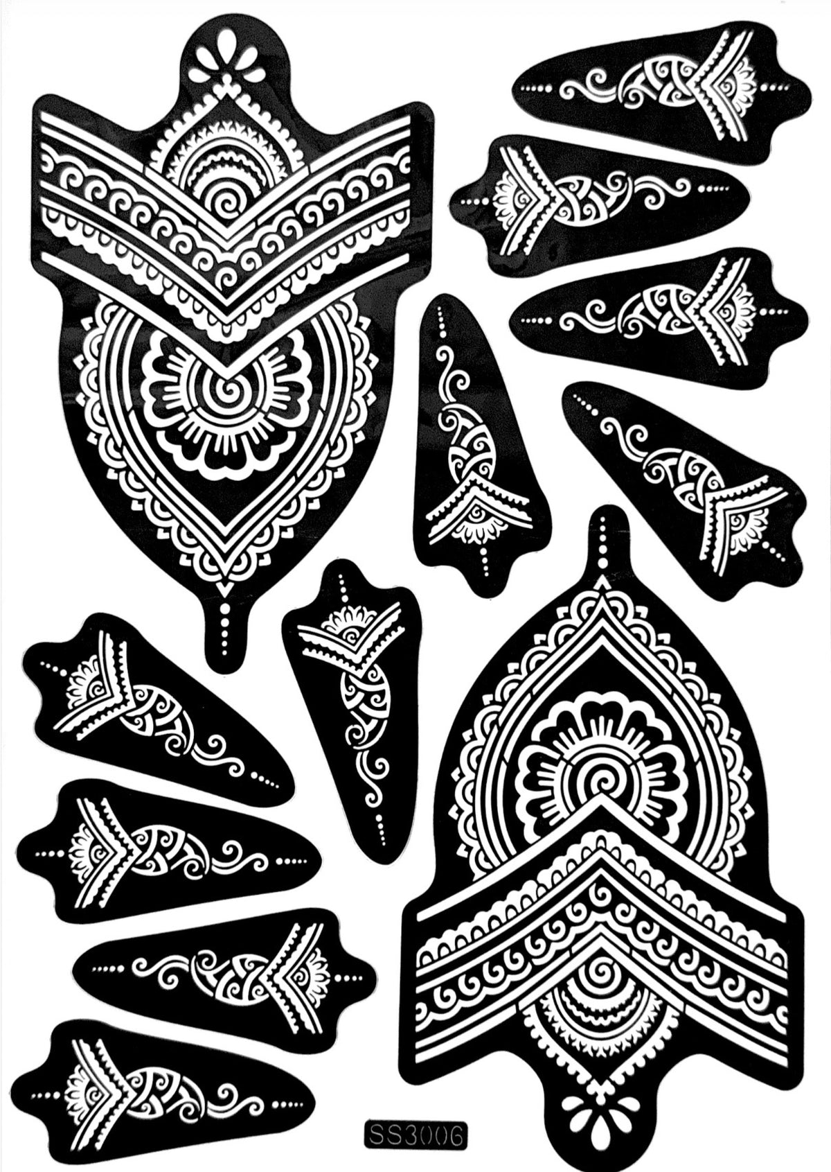 Henna Stencil SS3006