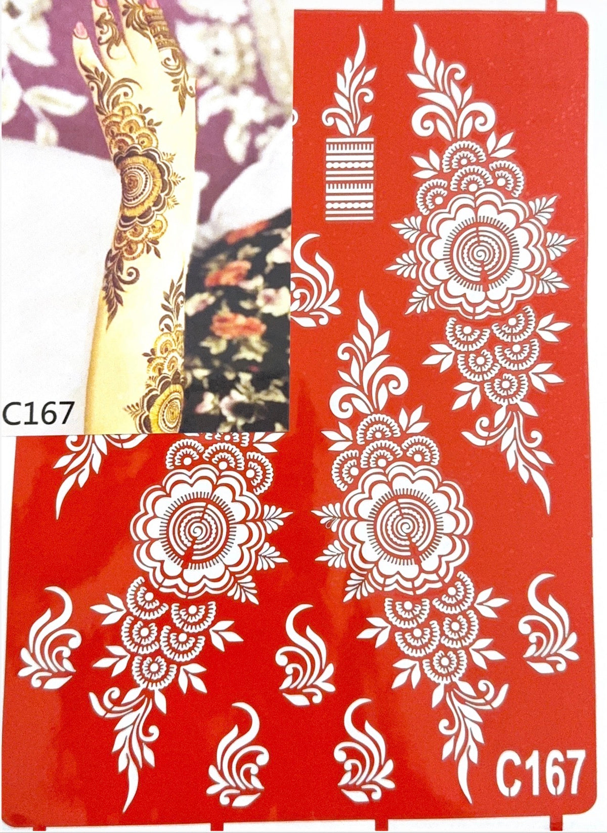 Henna Stencil C167
