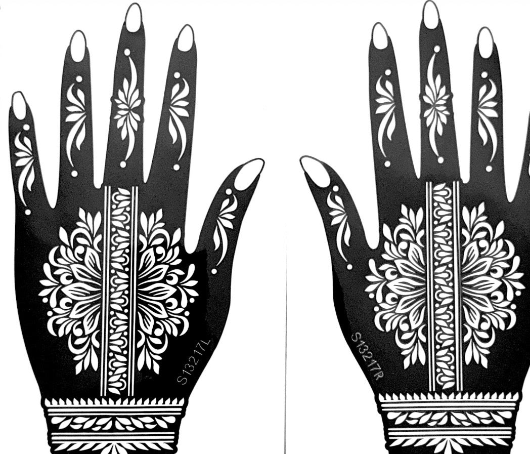 Henna Stencil S13217