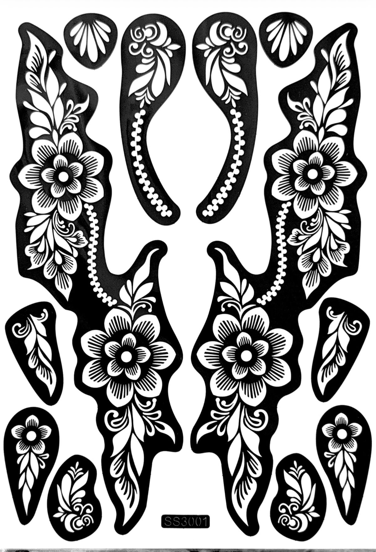 Henna Stencil SS3001