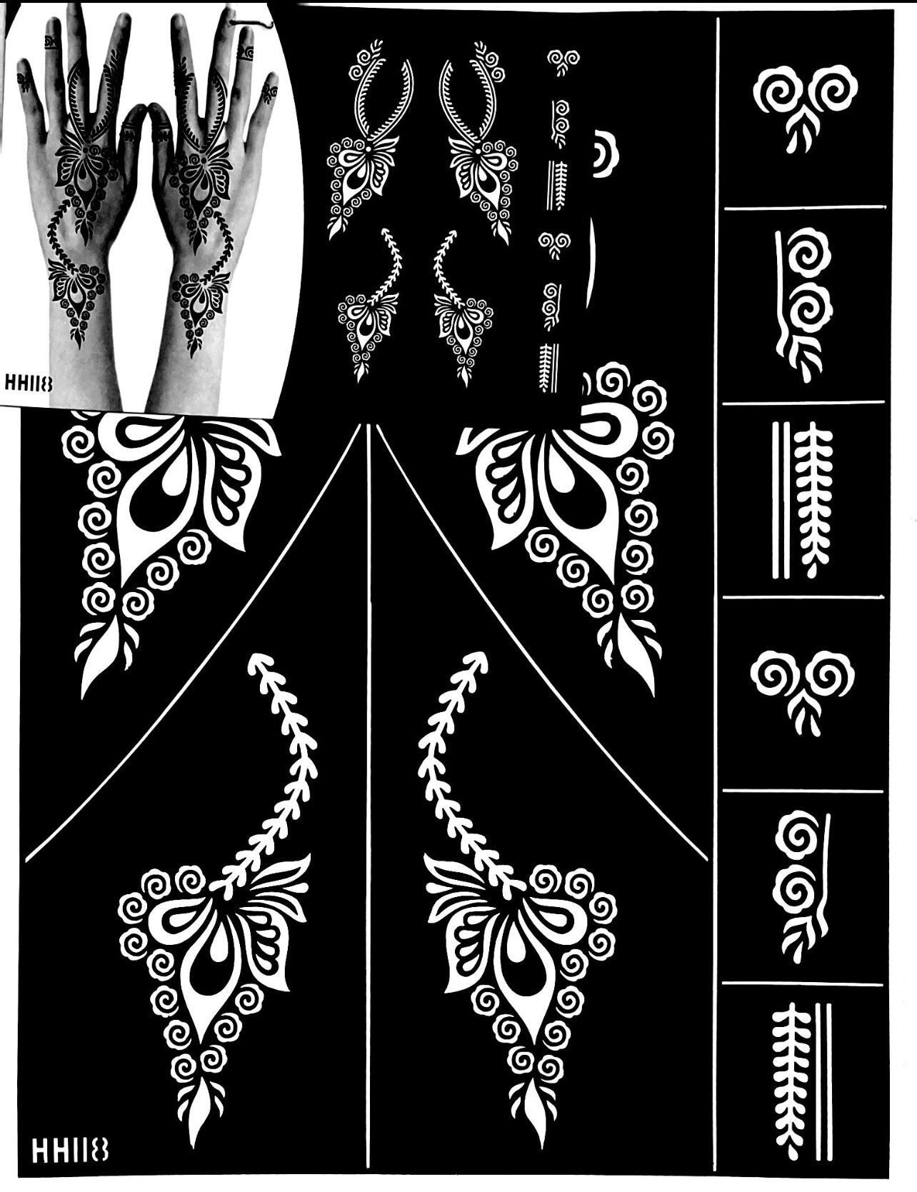 Henna Stencil Lavender