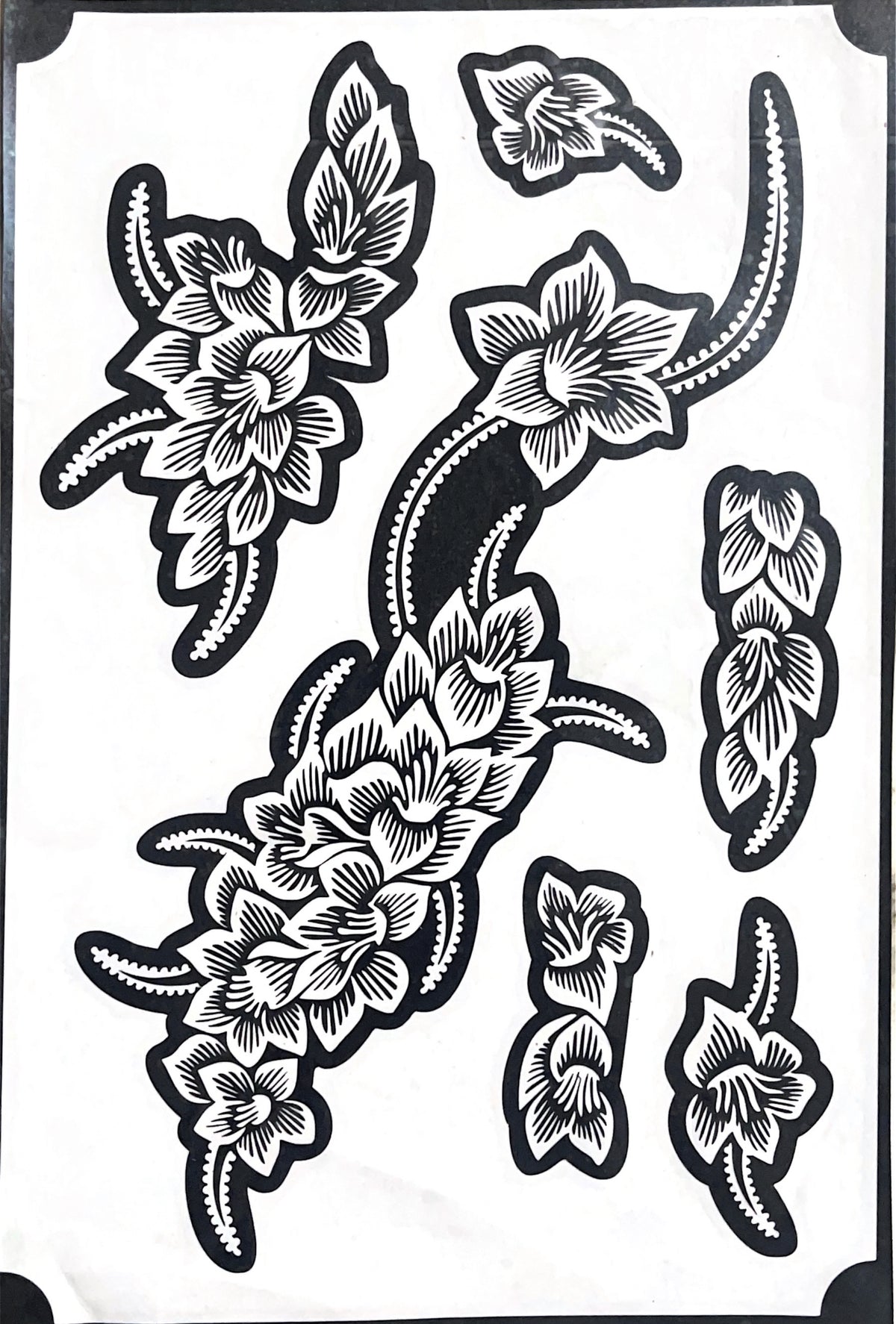 Henna Stencil Datook