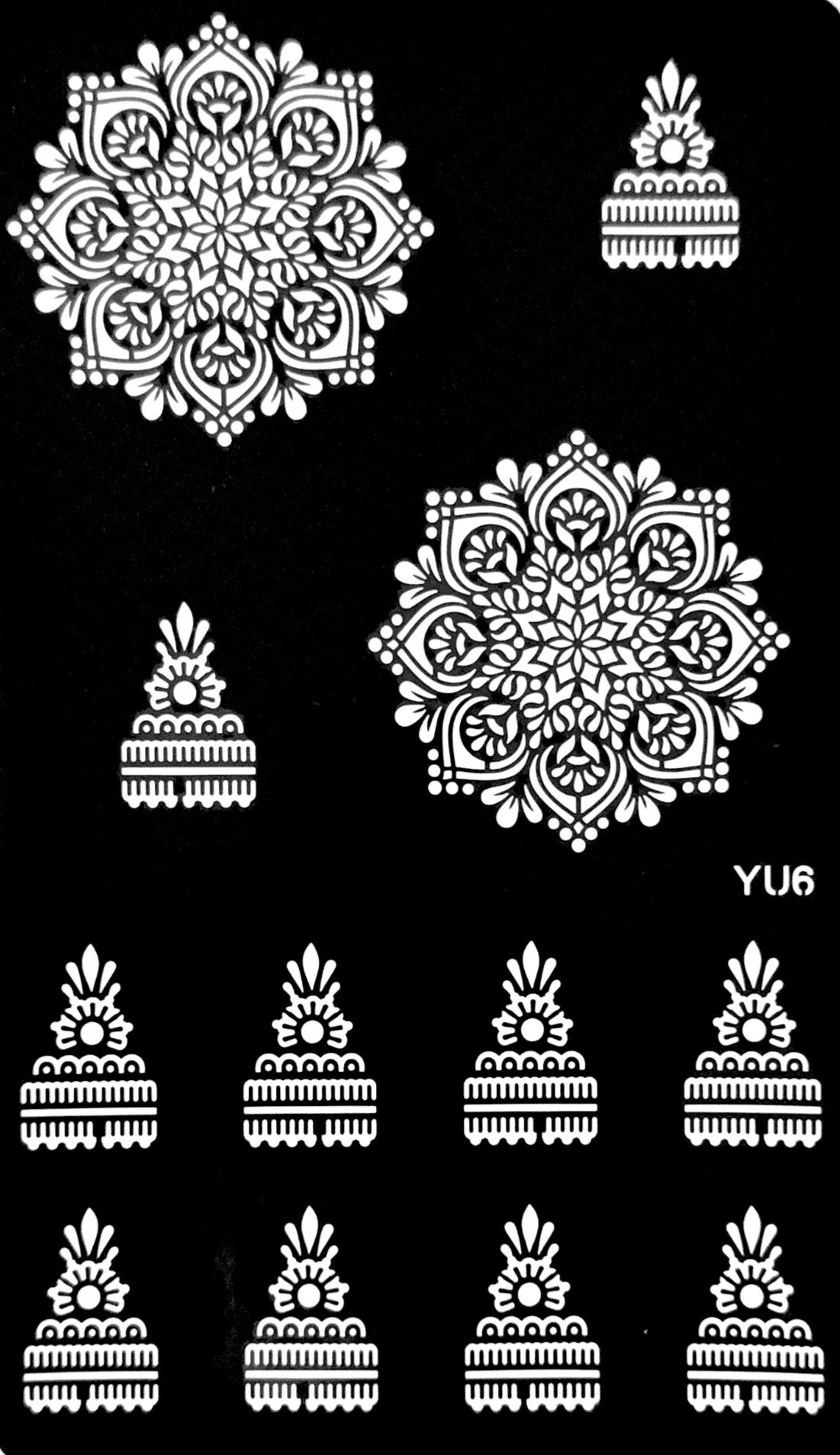 Henna stencil YU6