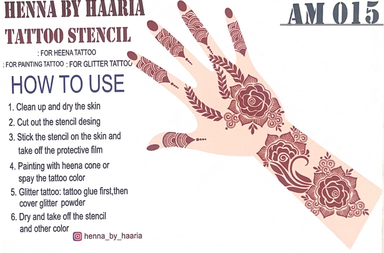 Henna Stencil Zavasco