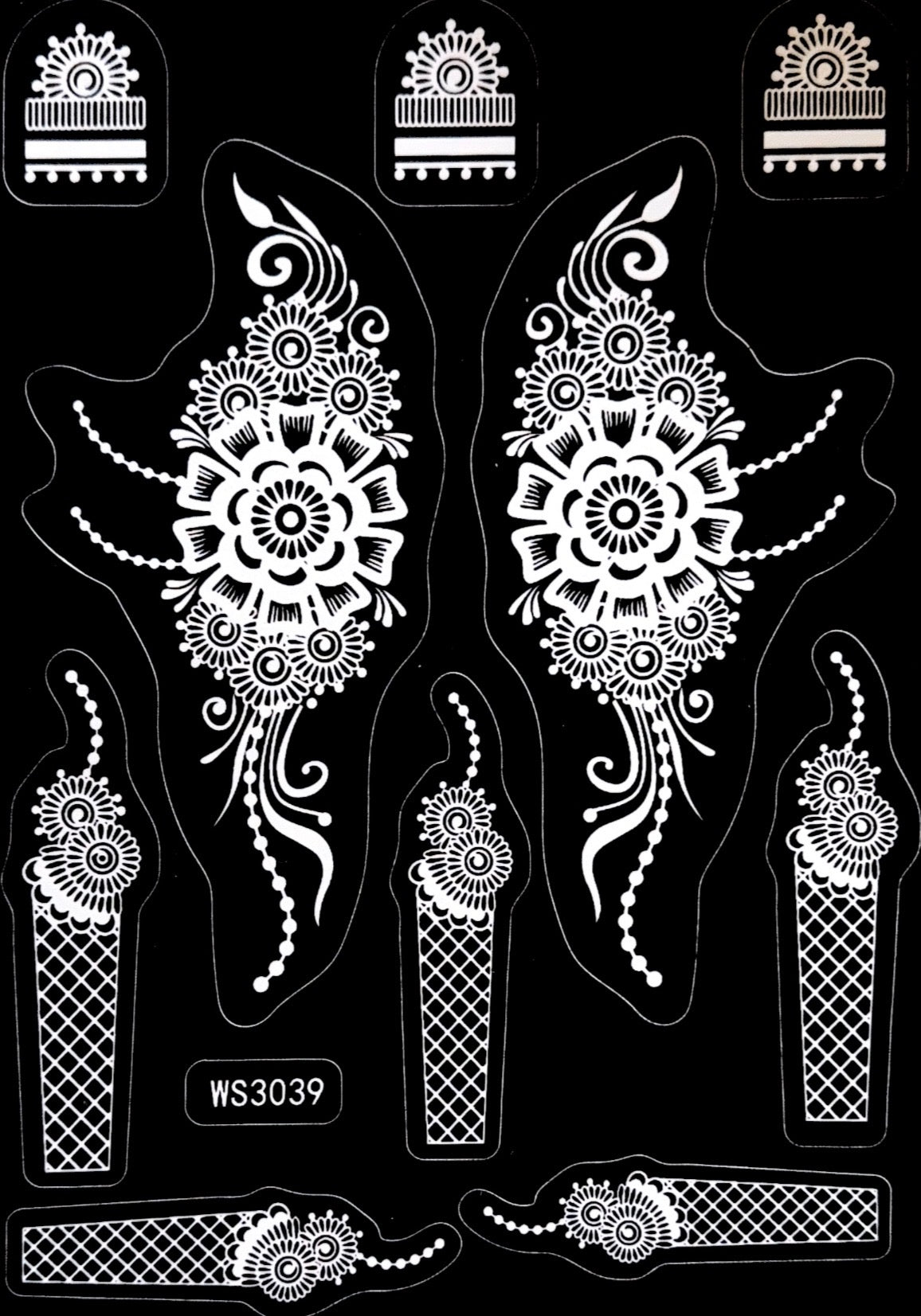 Henna Stencil WS3039