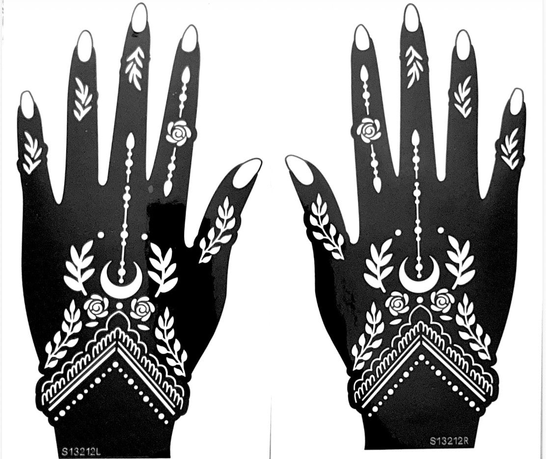 Henna Stencil S13212