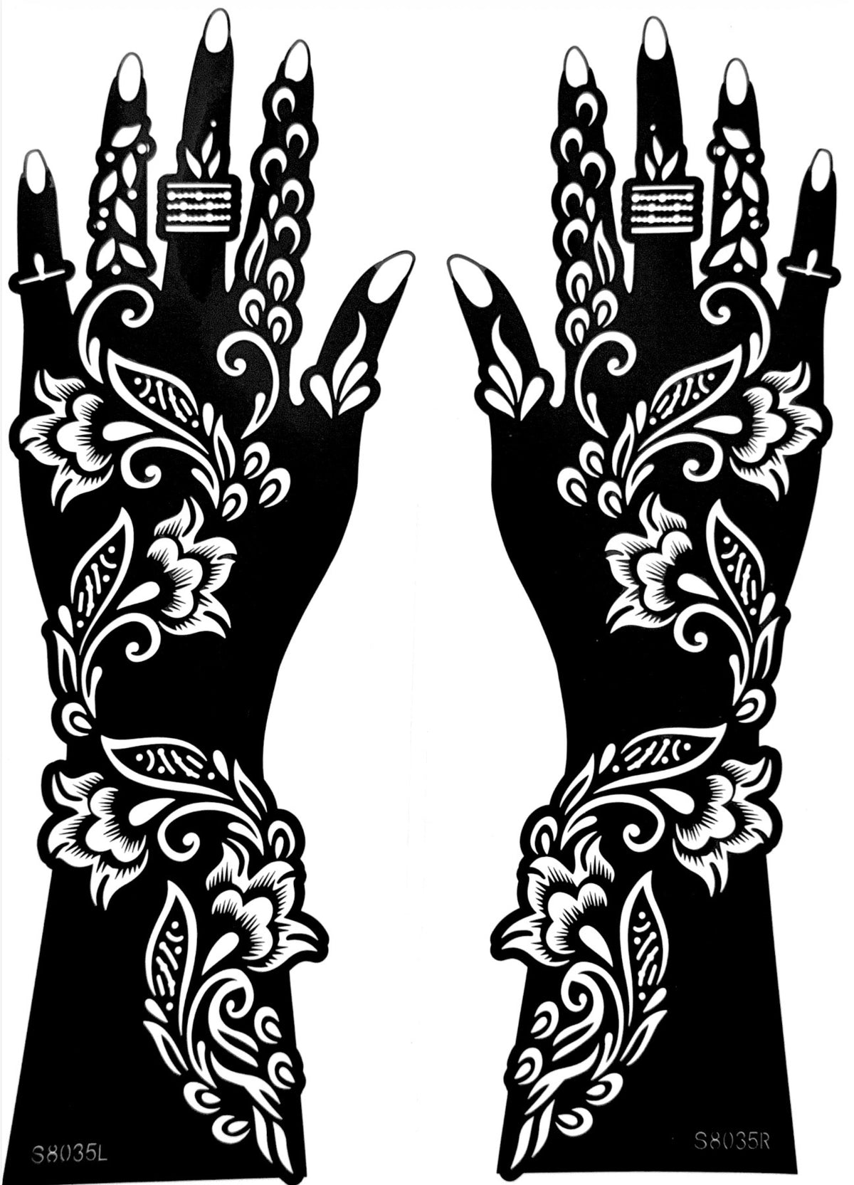 Henna Stencil S8035