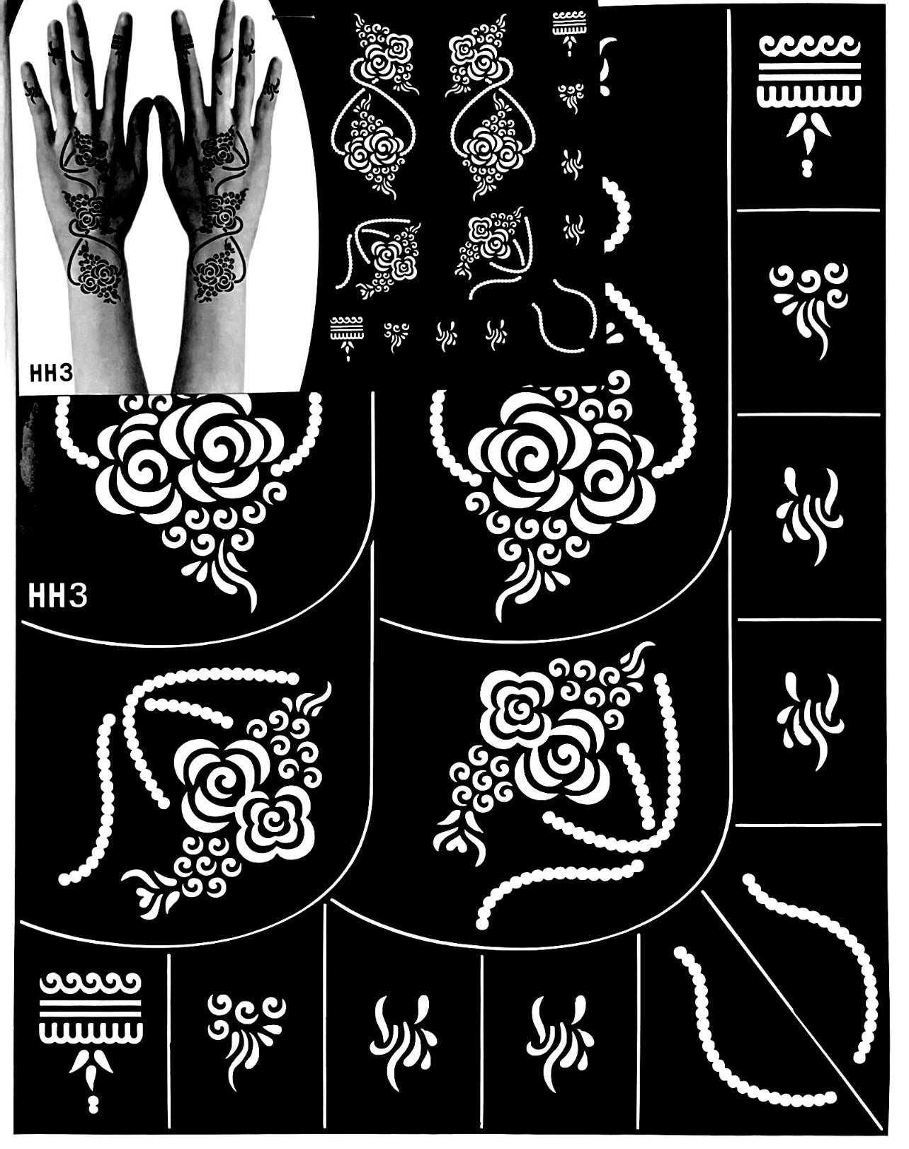 Henna Stencil Snowdrop