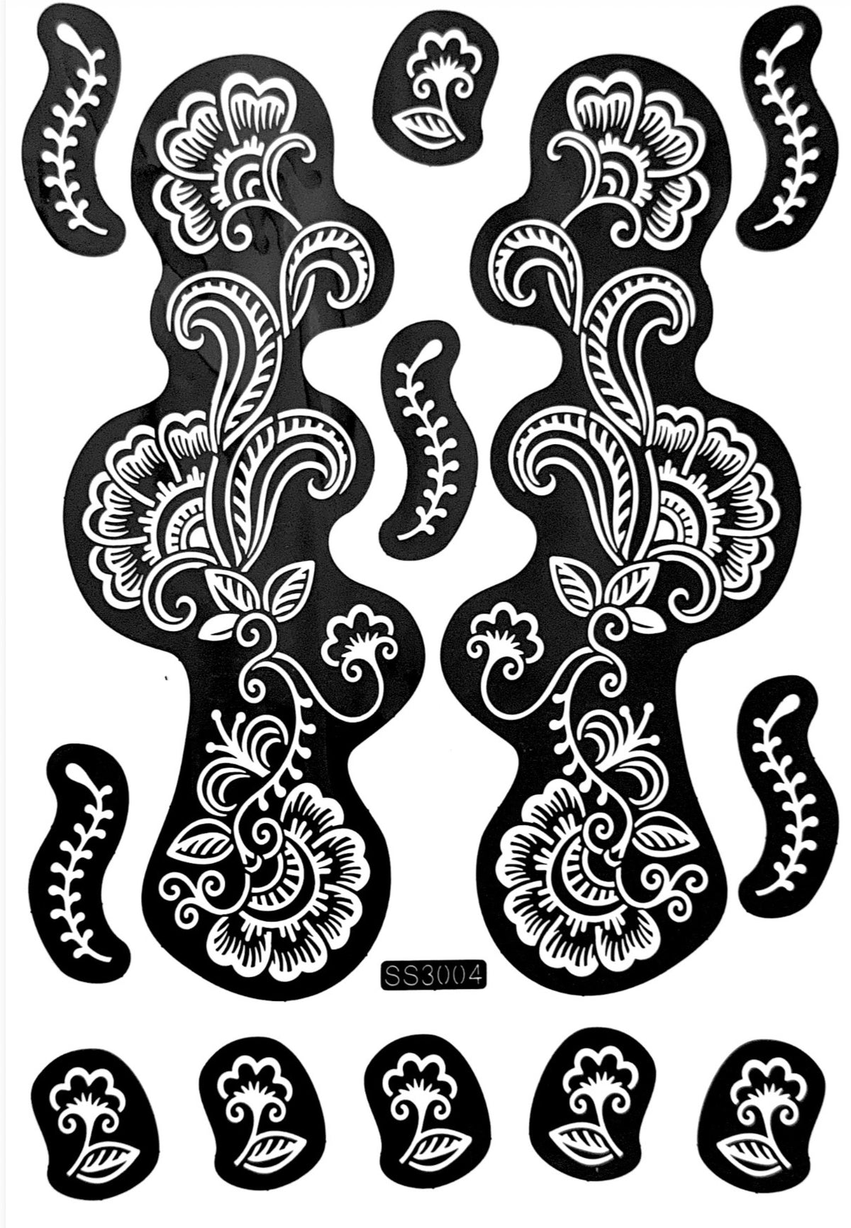 Henna Stencil SS3004