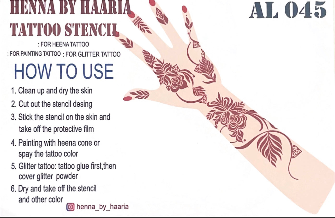 Henna Stencil Wind