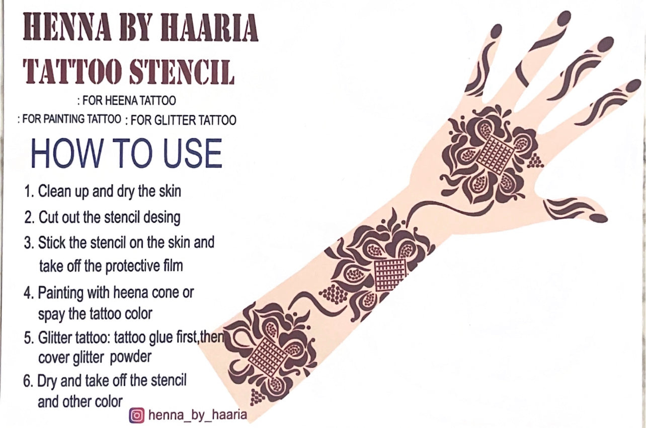 Henna Stencil Rockzo
