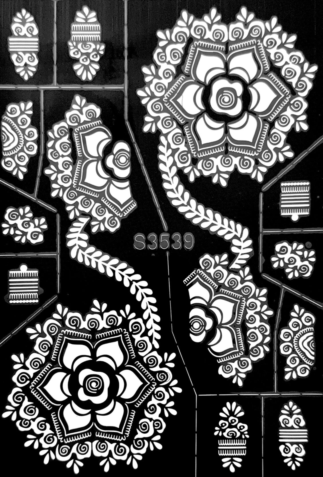 Henna Stencil S3539