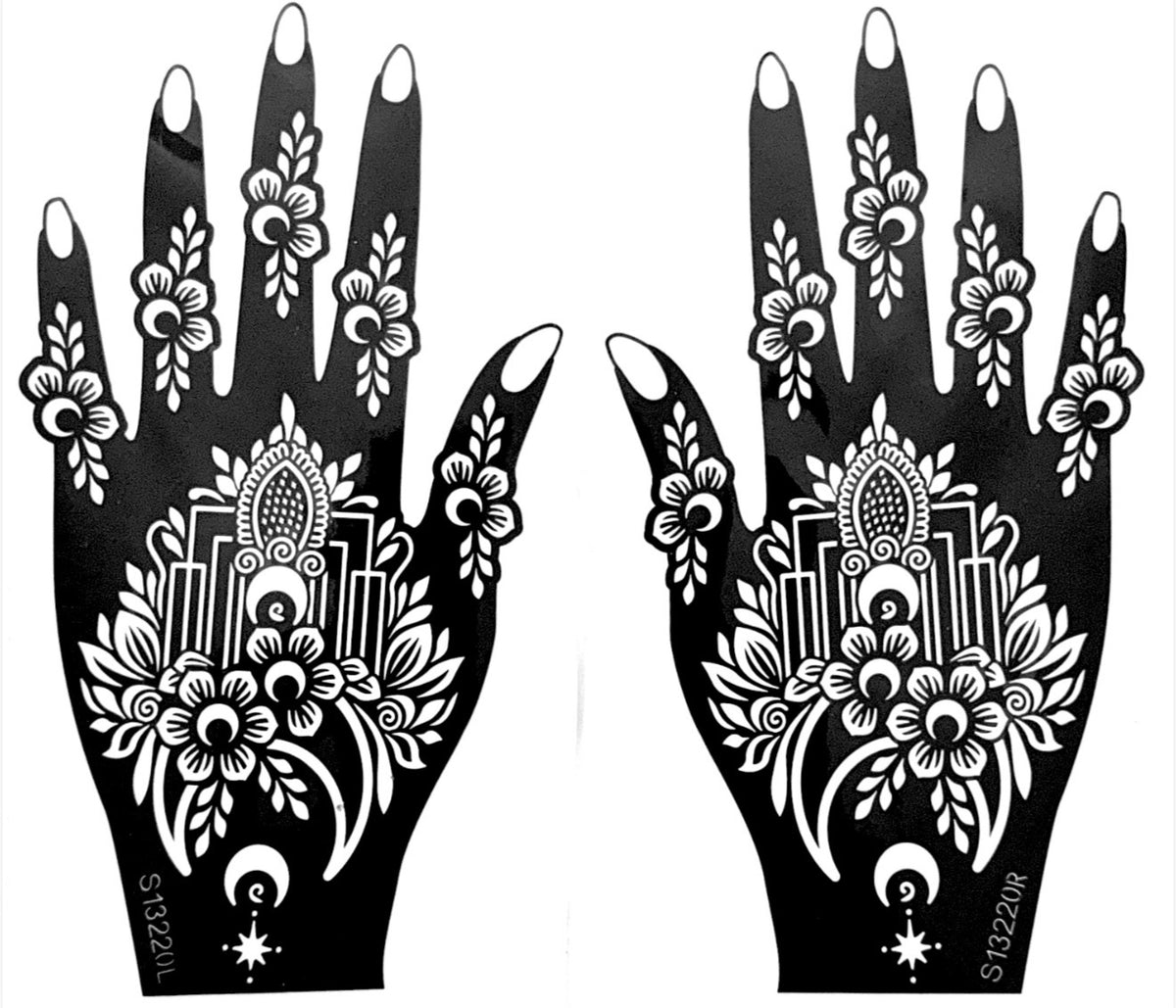 Henna Stencil S13220