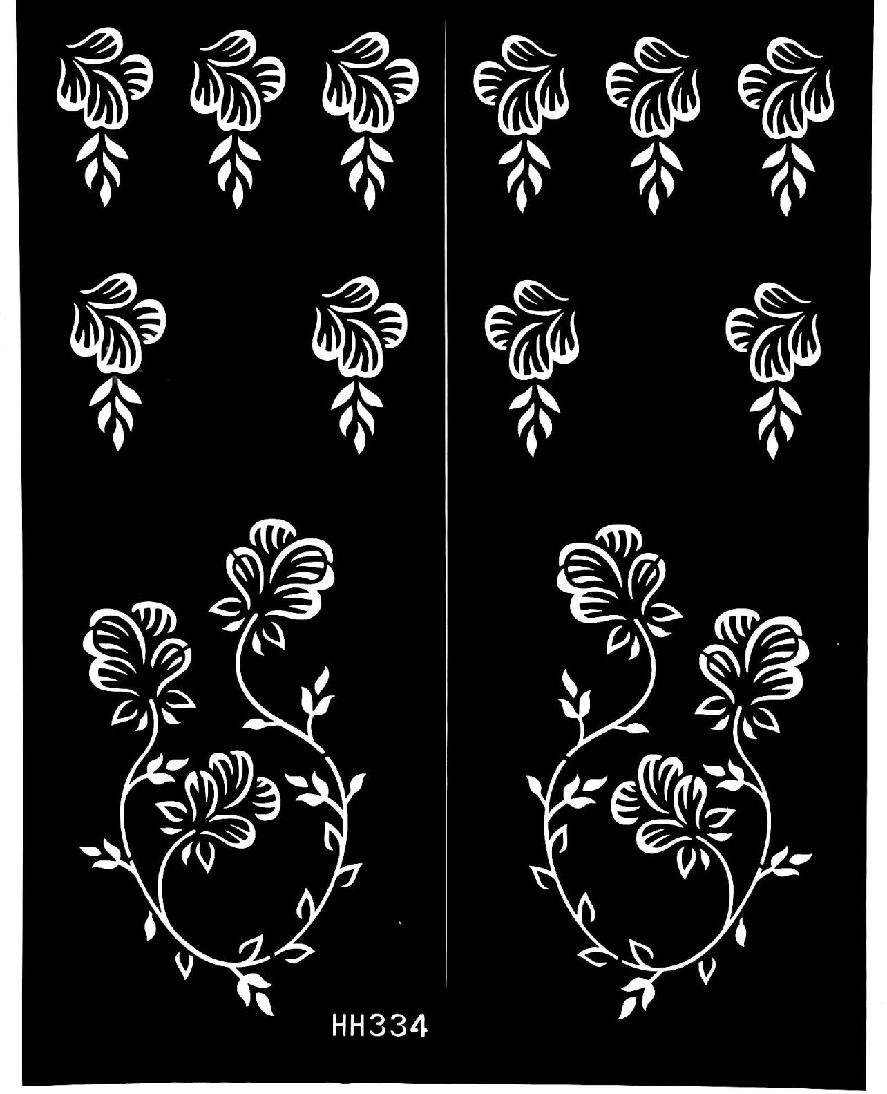 Henna Stencil Hibiscus