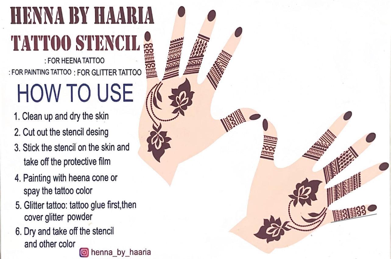 Henna Stencil Benilla