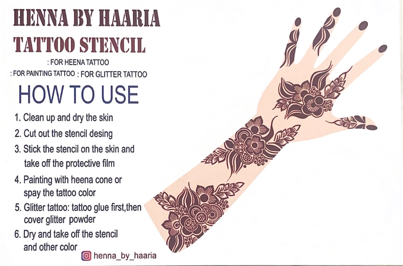 Henna Stencil Lavender