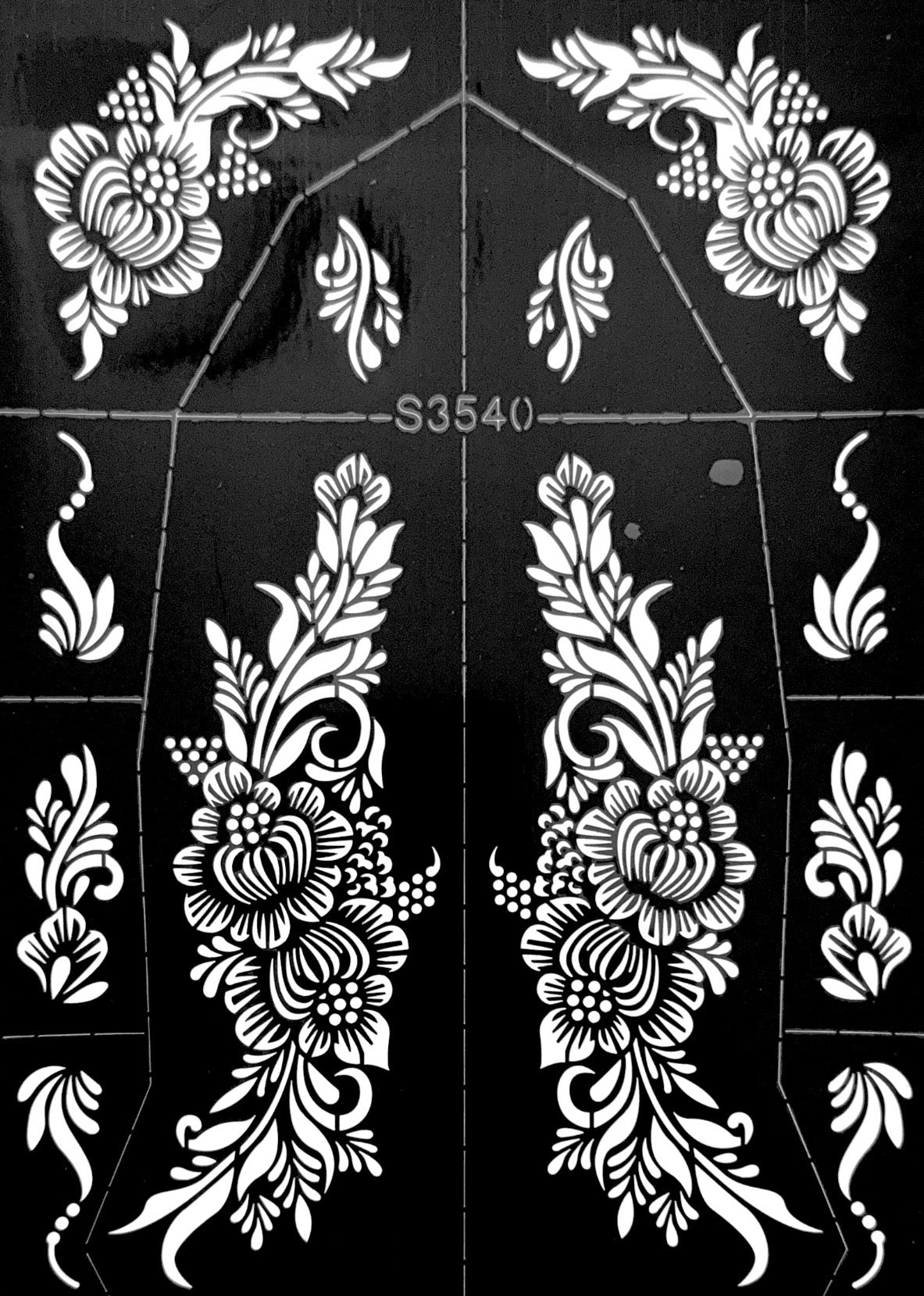 Henna Stencil S3540