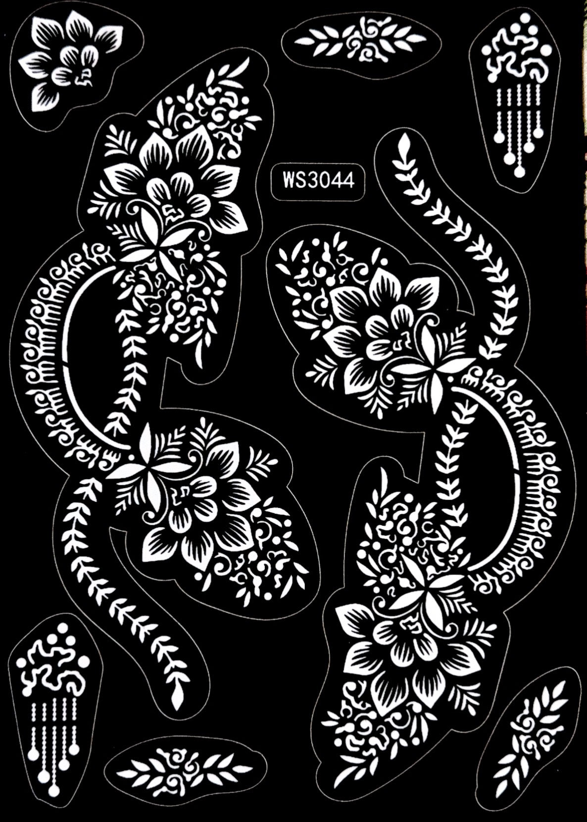 Henna Stencil WS3044