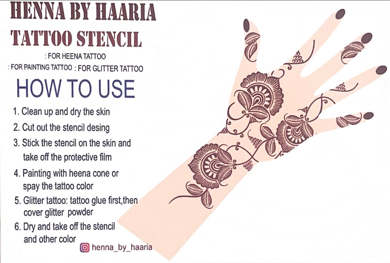 Henna Stencil Fantasy