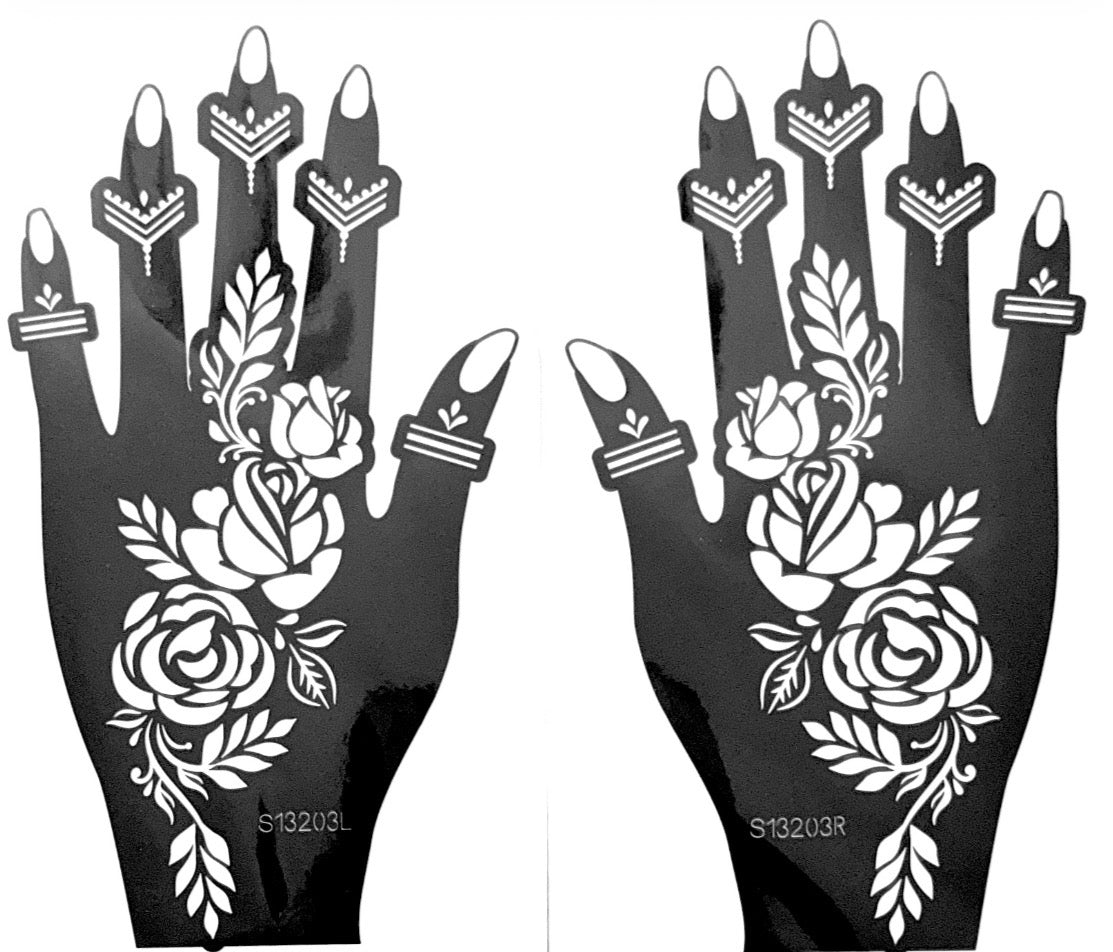 Henna stencil S13203