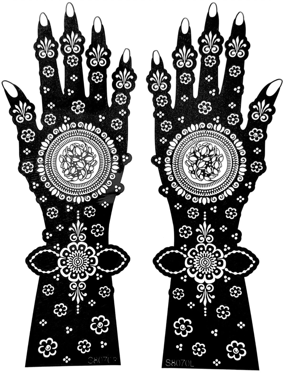 Henna Stencil S8070