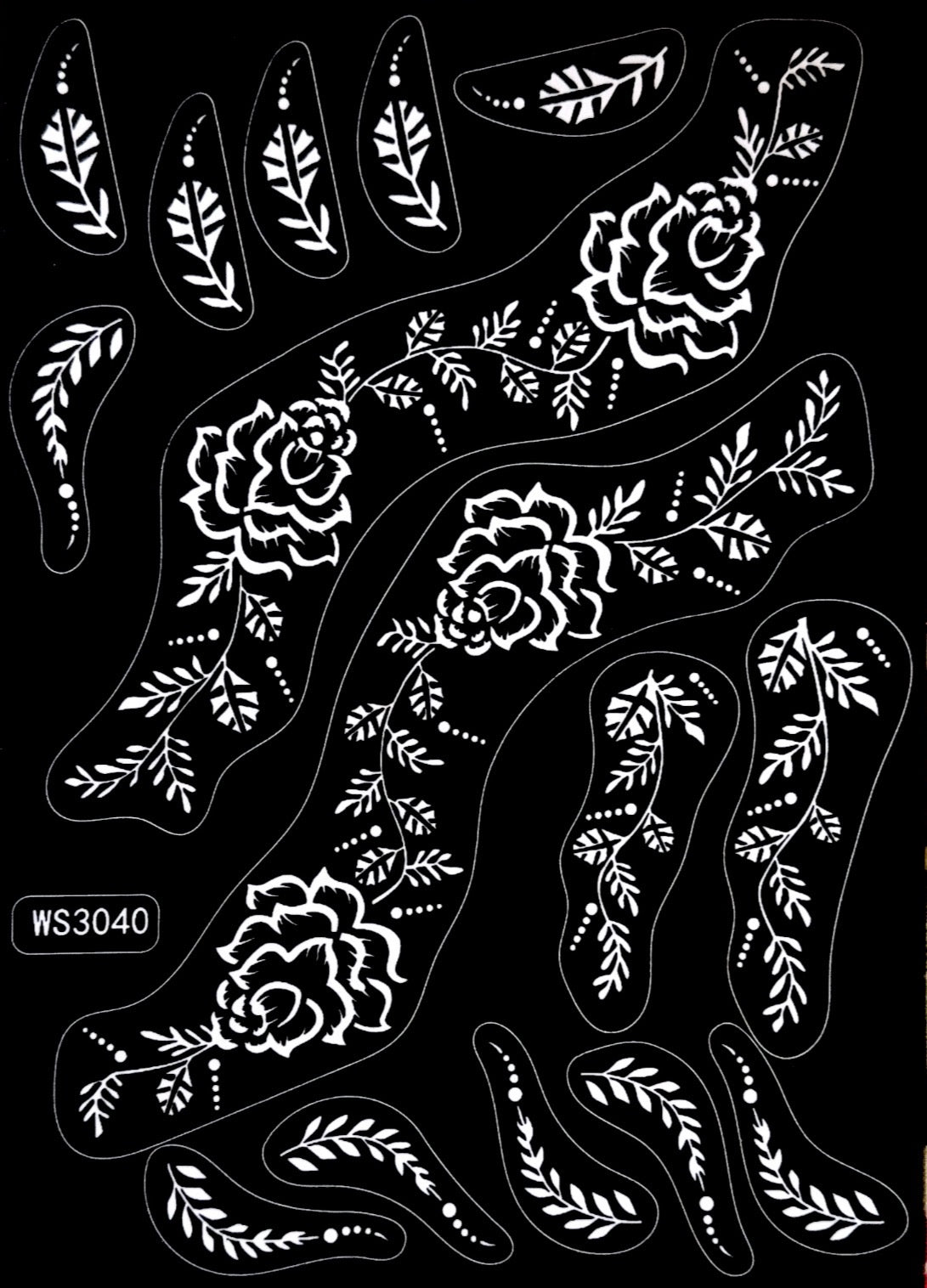 Henna Stencil WS3040