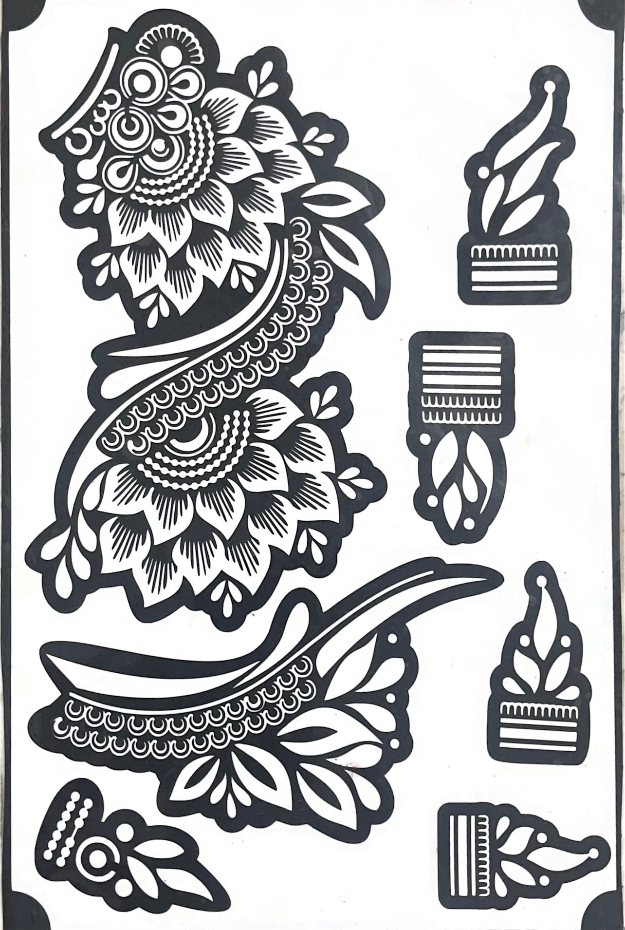 Henna Stencil Synabo