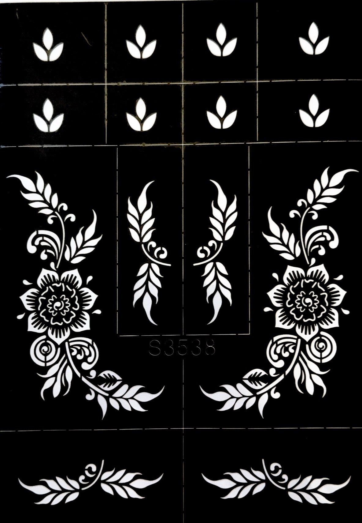 Henna Stencil S3538