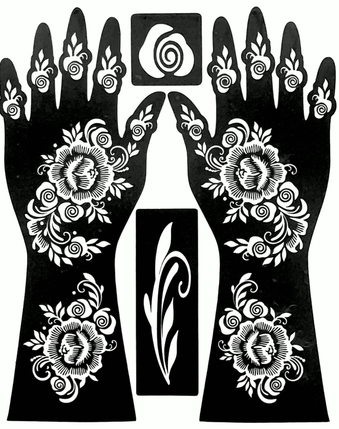Henna Stencil L9