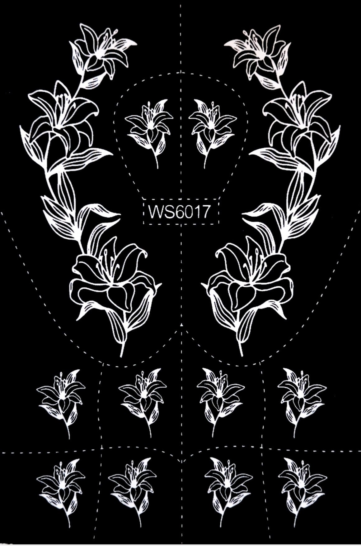 Henna Stencil WS6017