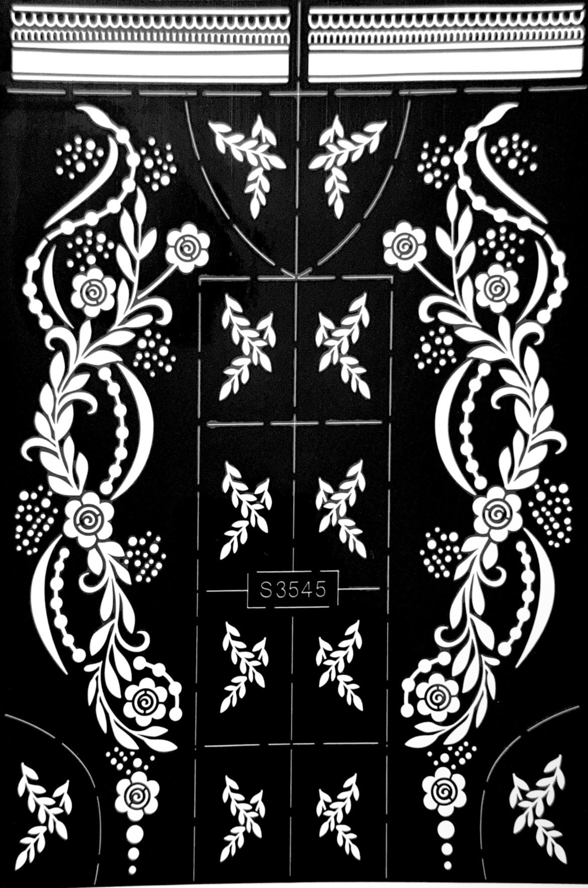 Henna stencil S3545
