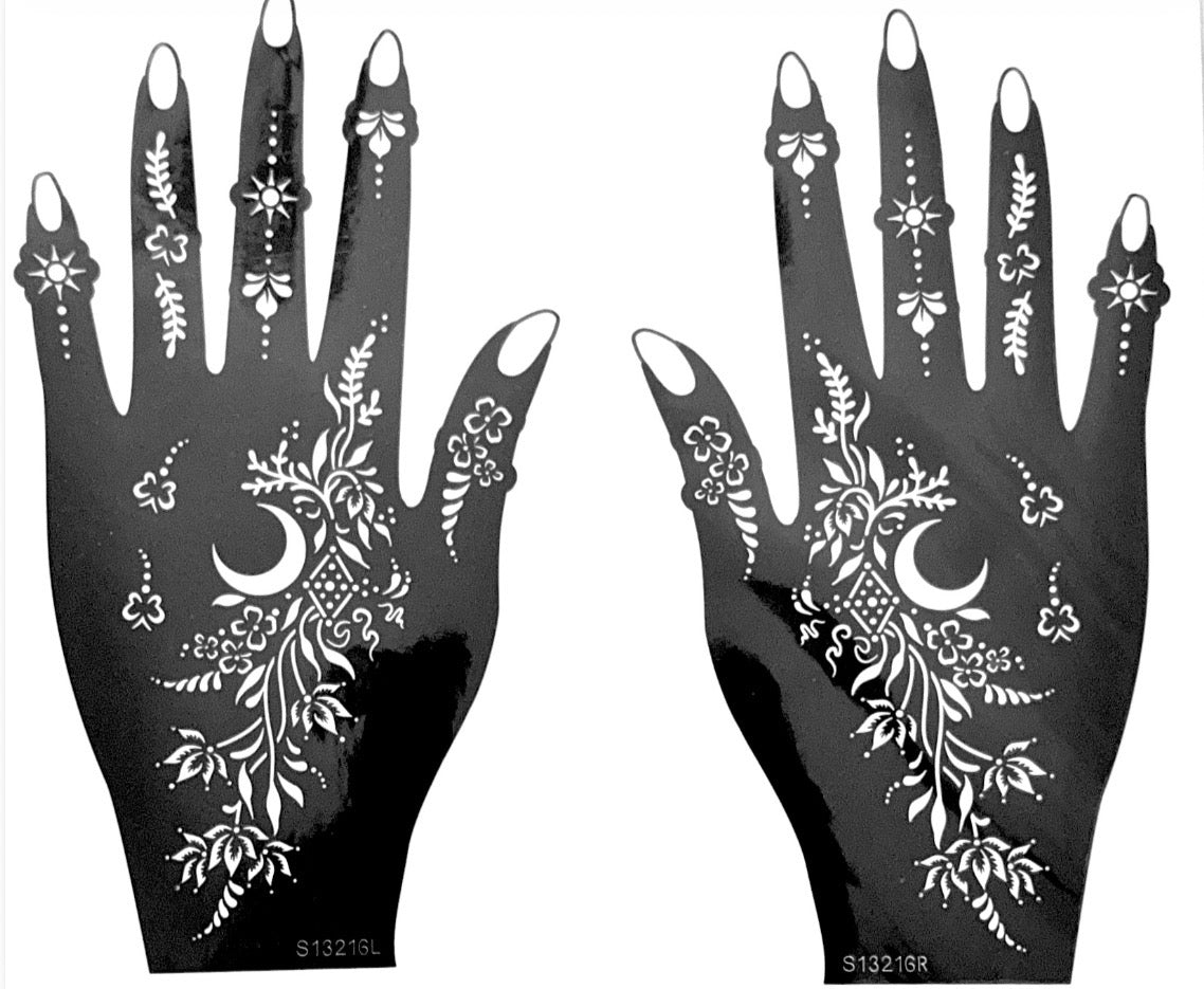 Henna Stencil S13216
