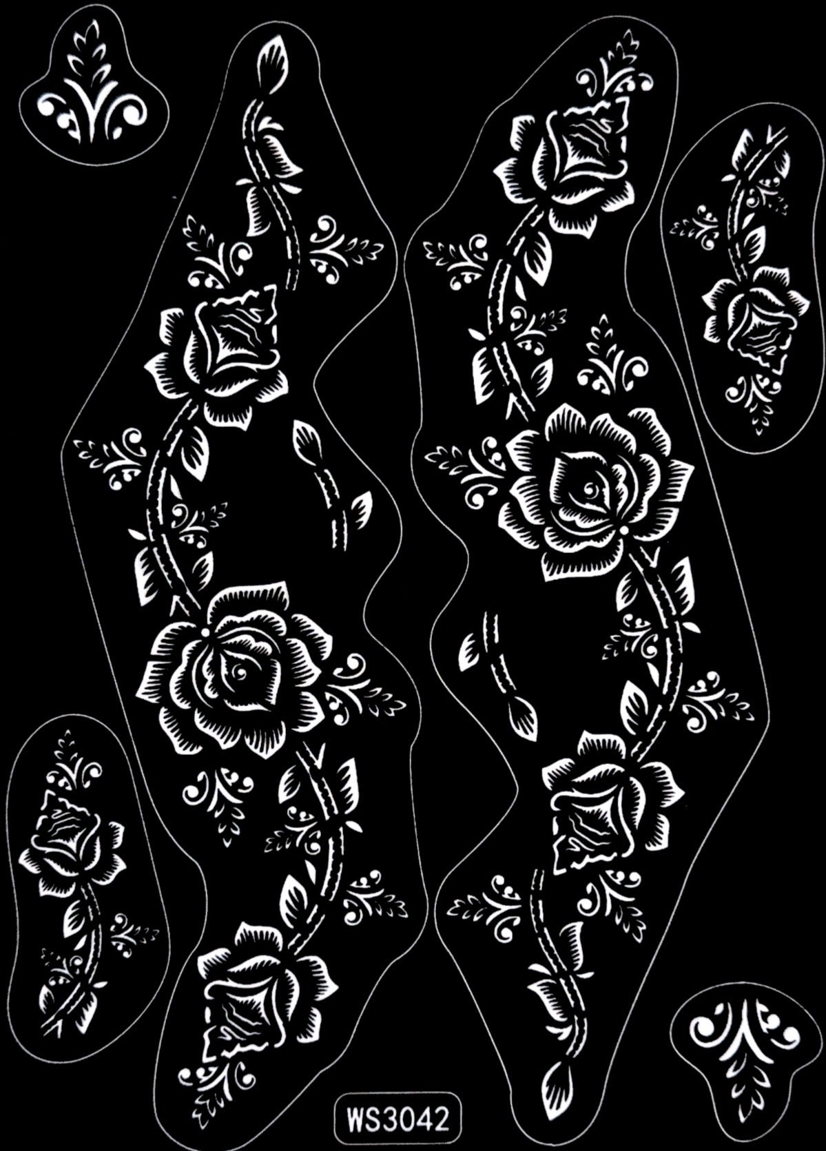 Henna Stencil WS3042