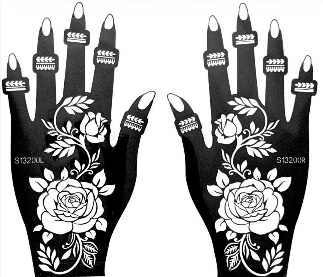 Henna Stencil S13200
