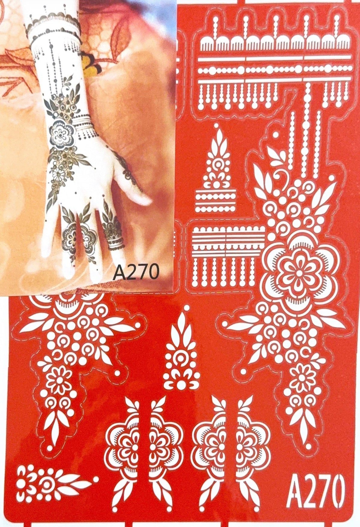 Henna stencil A270