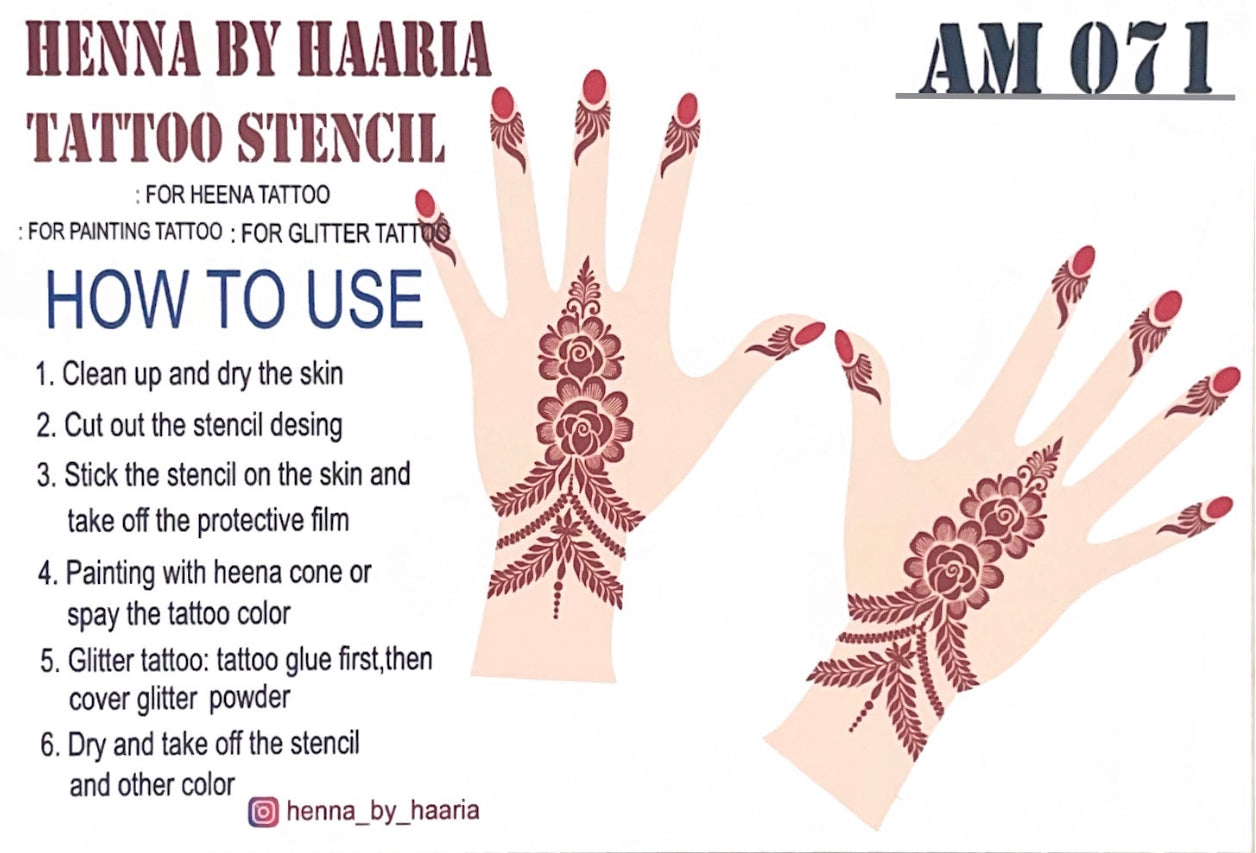 Henna Stencil Mokuna