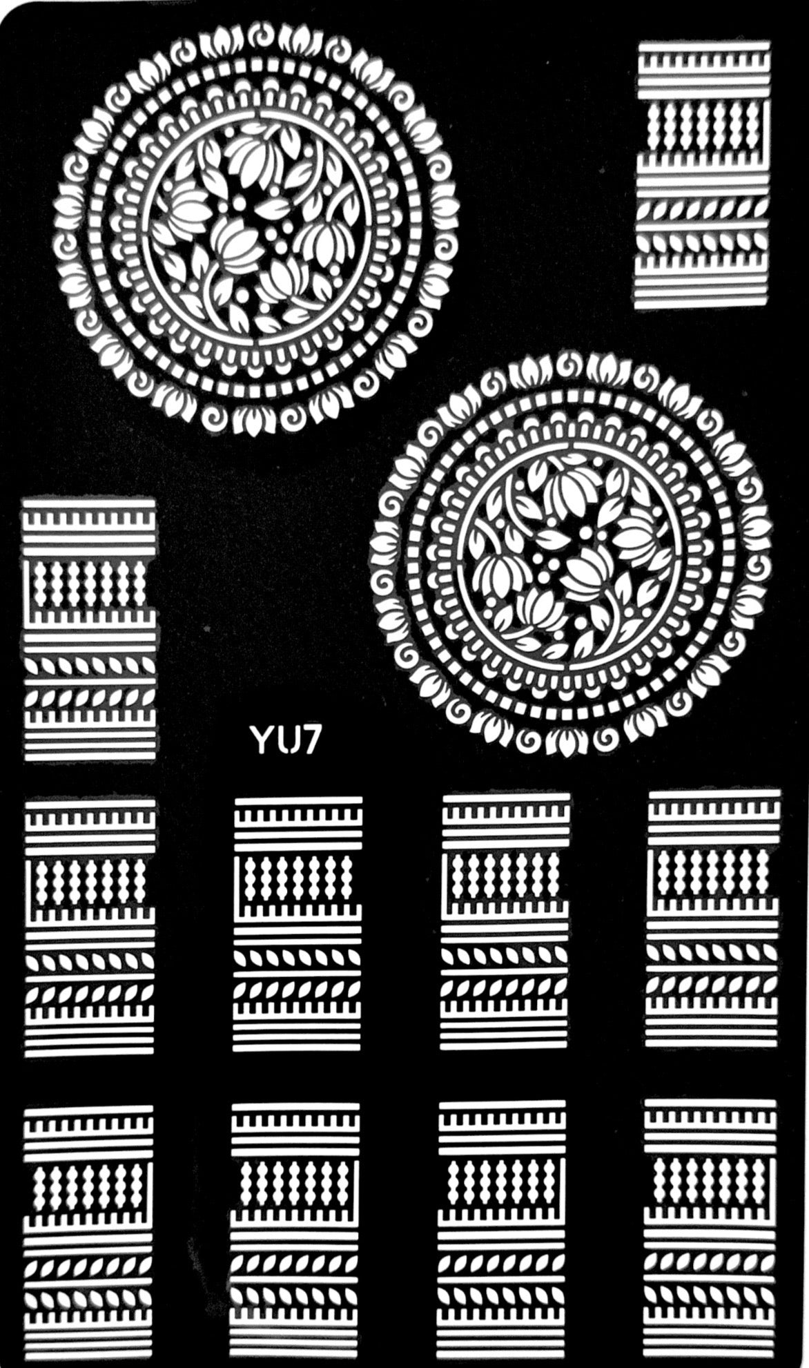 Henna stencil YU7