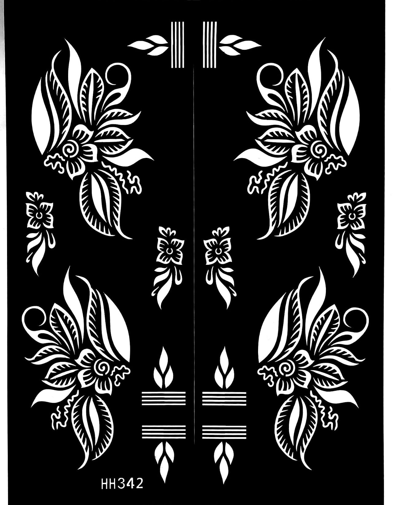 Henna Stencil Gladiolus