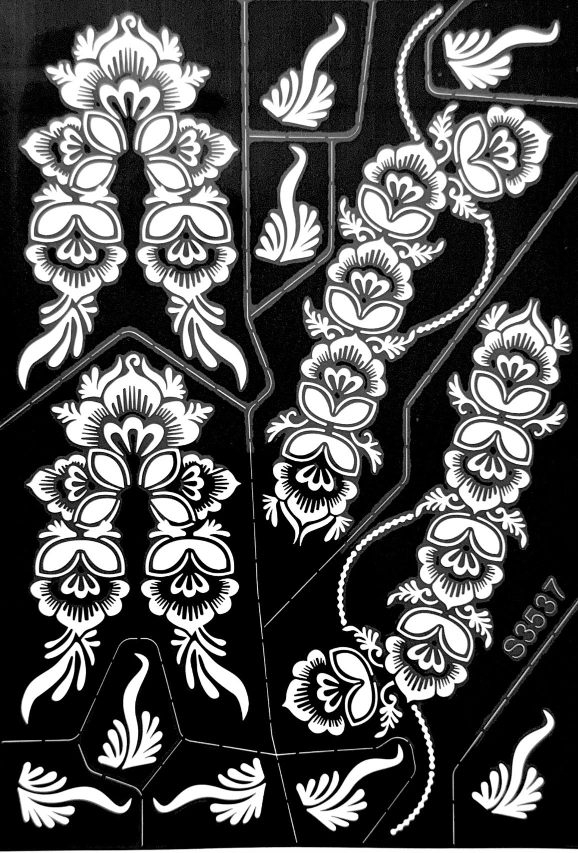Henna Stencil S3537