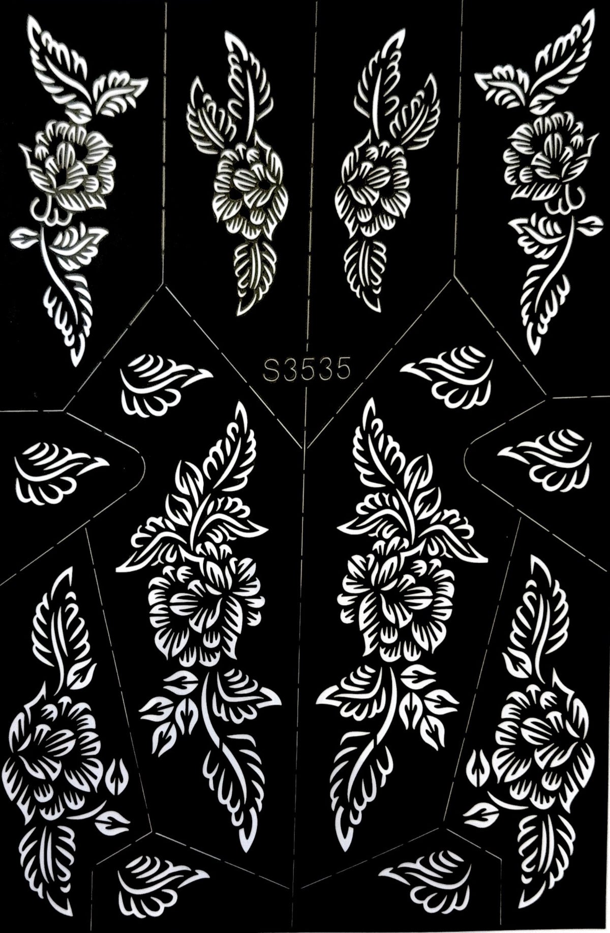 Henna Stencil S3535