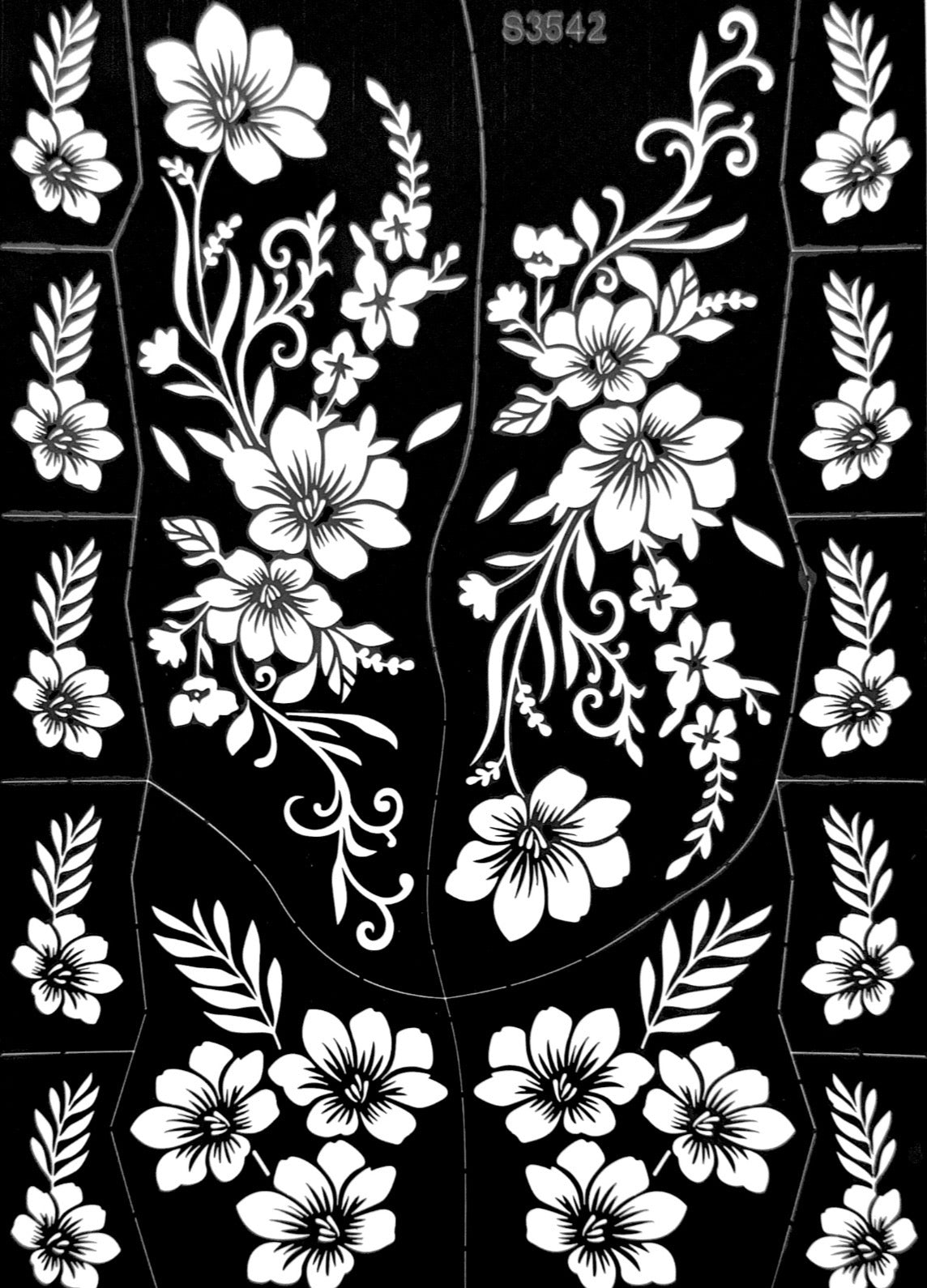 Henna Stencil S3542