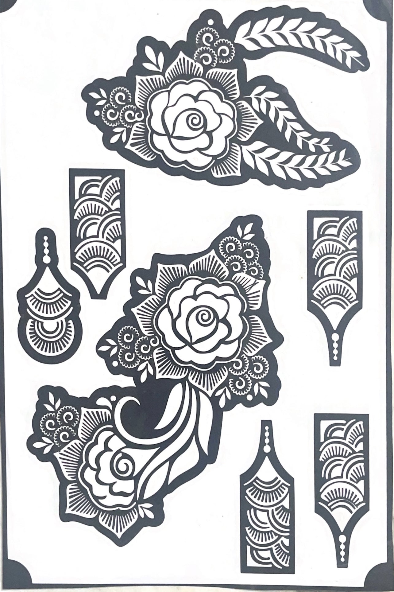 Henna Stencil Zavasco