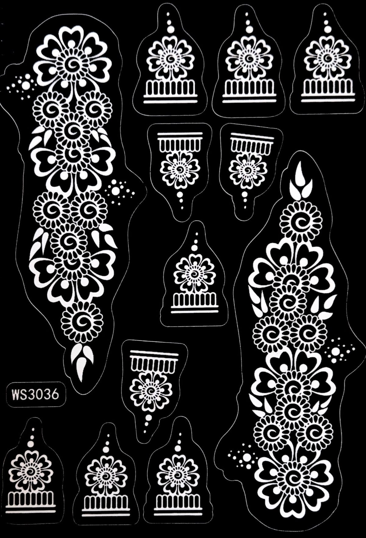 Henna Stencil WS3036